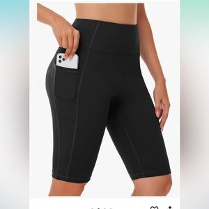 NWT Women's High Waisted Long Swim Shorts - 12" Tummy Control w/Liner  Large